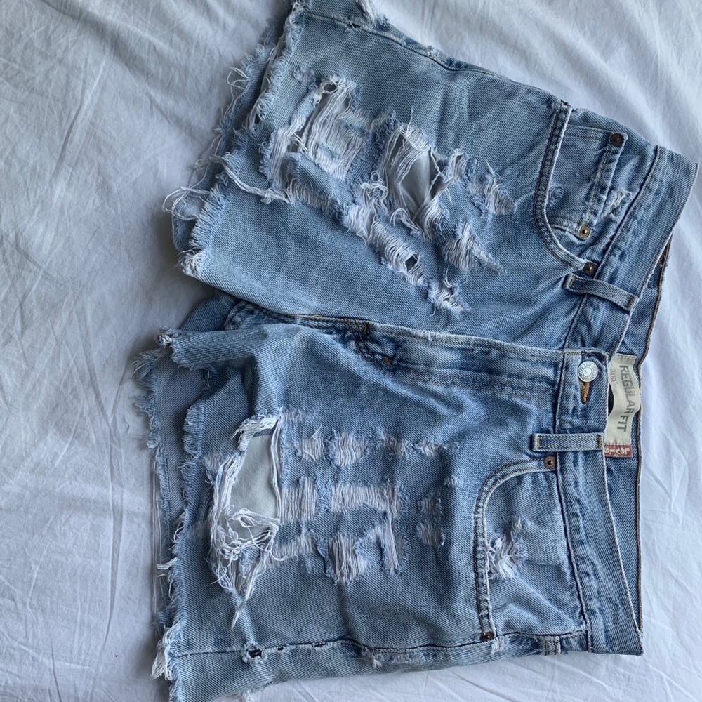 Levi’s Vintage High Waisted Distressed Shorts